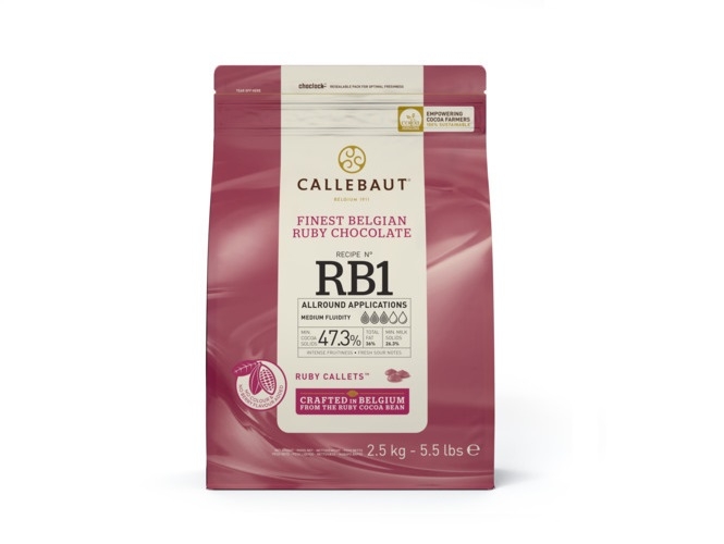 Шоколад Ruby, Callebaut, 500 гр