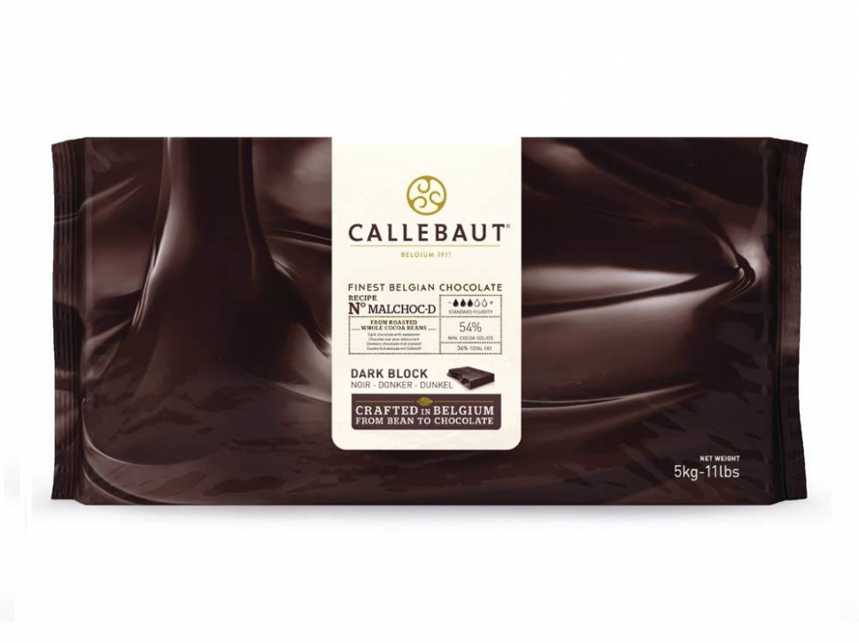 Шоколад темный с заменителем сахара, 54%, Callebaut, 500 гр