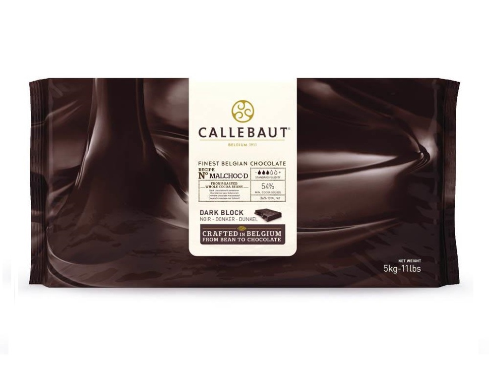 Шоколад темный с заменителем сахара, 54%, Callebaut, 10 кг